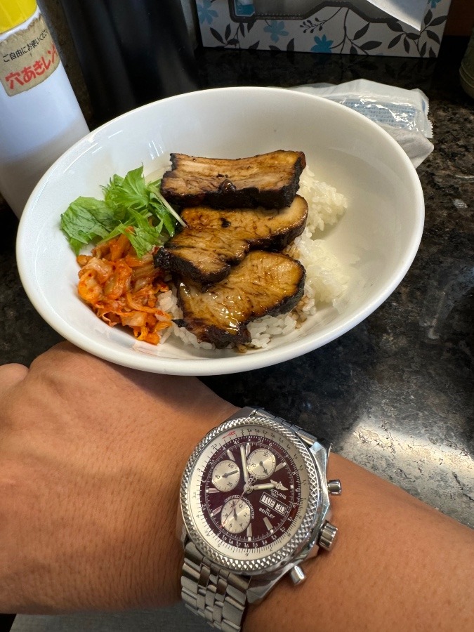 担々麺とシャーシュー丼