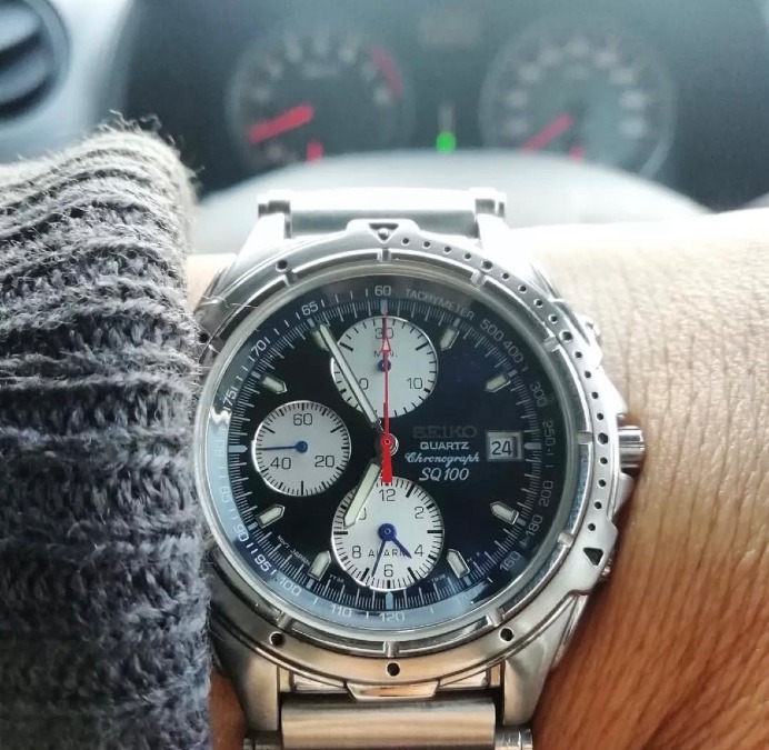 SEIKO SQ100 クロノグラフ　オールドウオッチ
