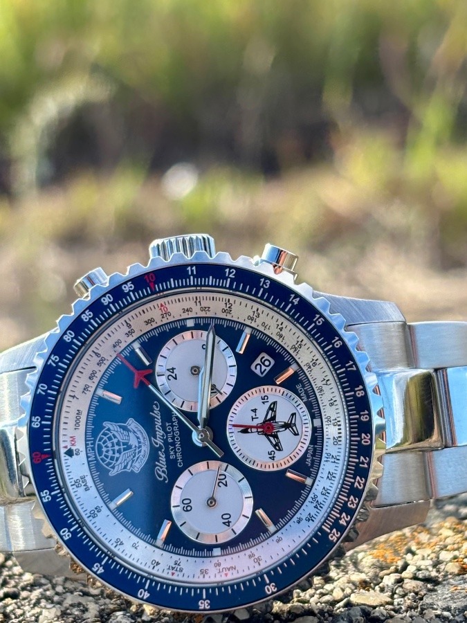 BIWP 航空自衛隊70周年記念 ブルーインパルススカイパイロットクロノグラフ