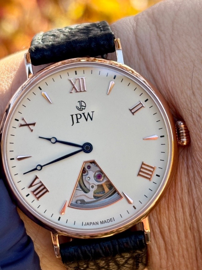 JPW  富士山オープンハート機械式時計